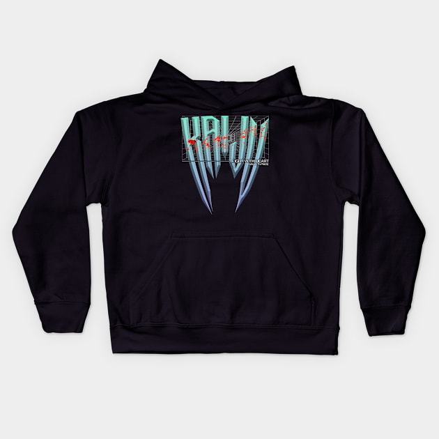 Fight with heart Kids Hoodie by NxMercy